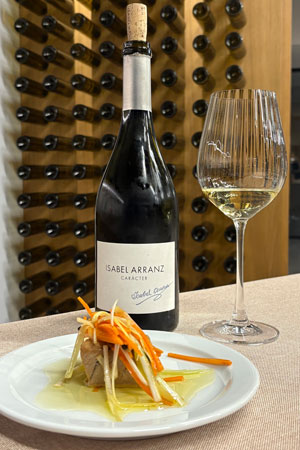 Isabel Arranz y escabeche de saku chutoro de atún